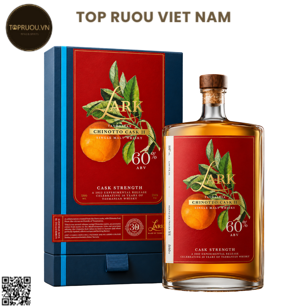 Whisky Lark Chinoto Cask II Single Malt - 500ml - 49% - Úc