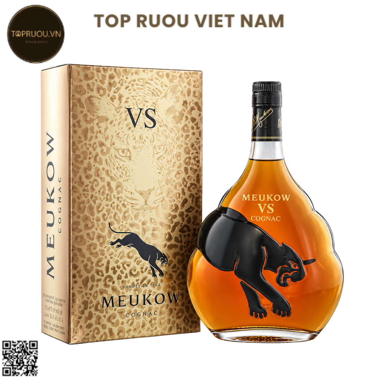 Cognac Meukow VS - 700ml - 40% - Pháp