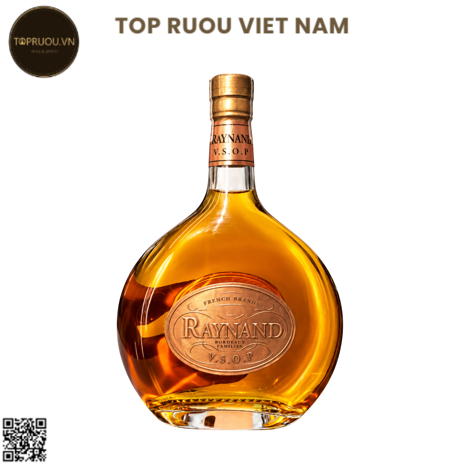 Brandy XO Raynand VSOP (Không Hộp - Không Ly) - 700ml - 40% - Pháp