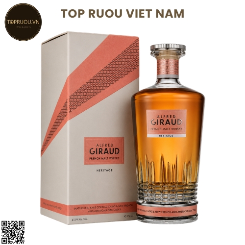 Whisky Alfred Giraud Heritage Single Malt - 700ml - 45,9% - Pháp