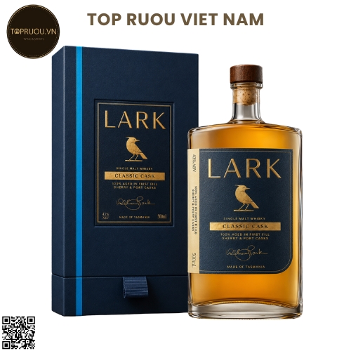 Whisky Lark Classic Cask Single Malt - 500ml - 43% - Úc