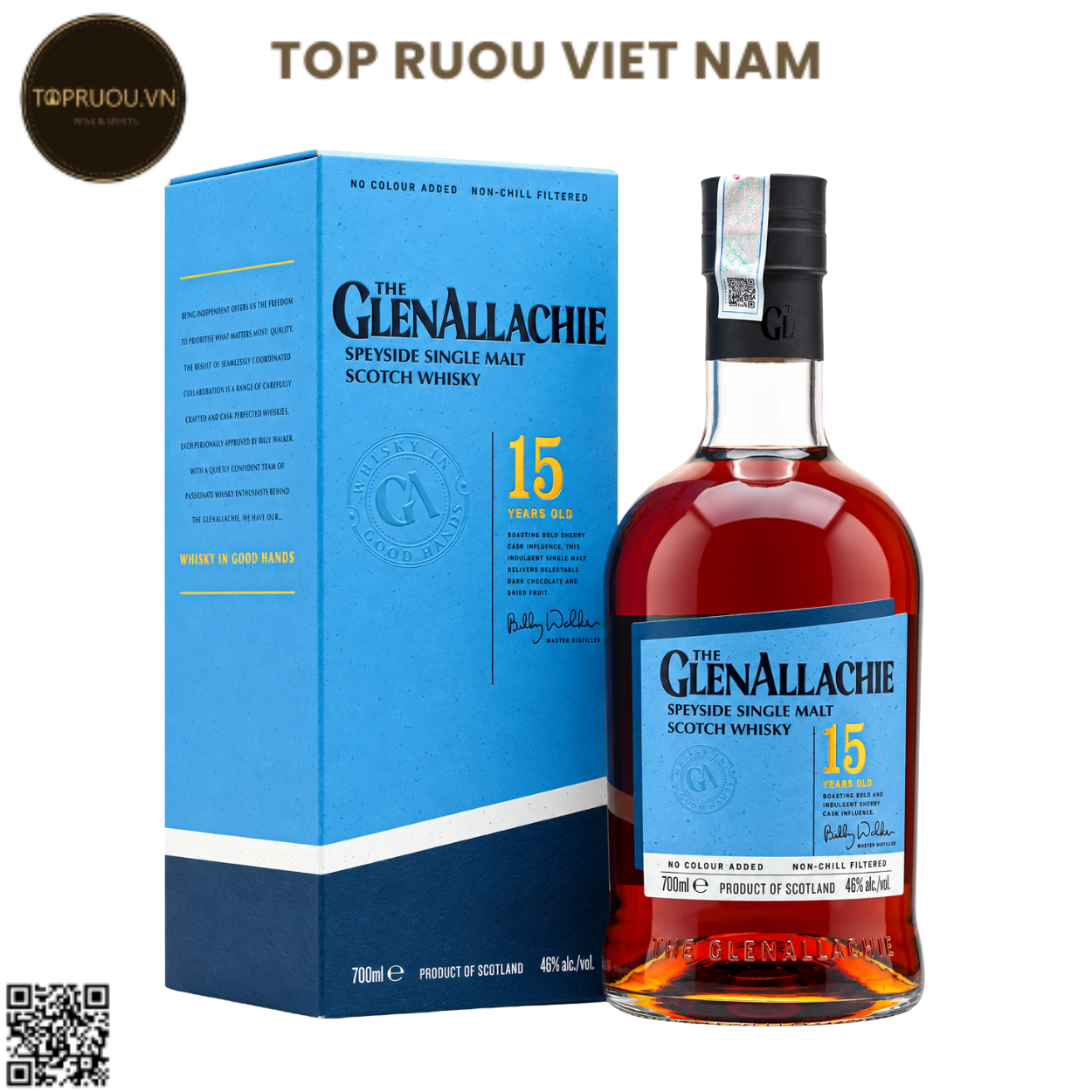 Whisky The Glenallachie 15 Years Speyside Single Malt - 700ml - 46% - Scotland