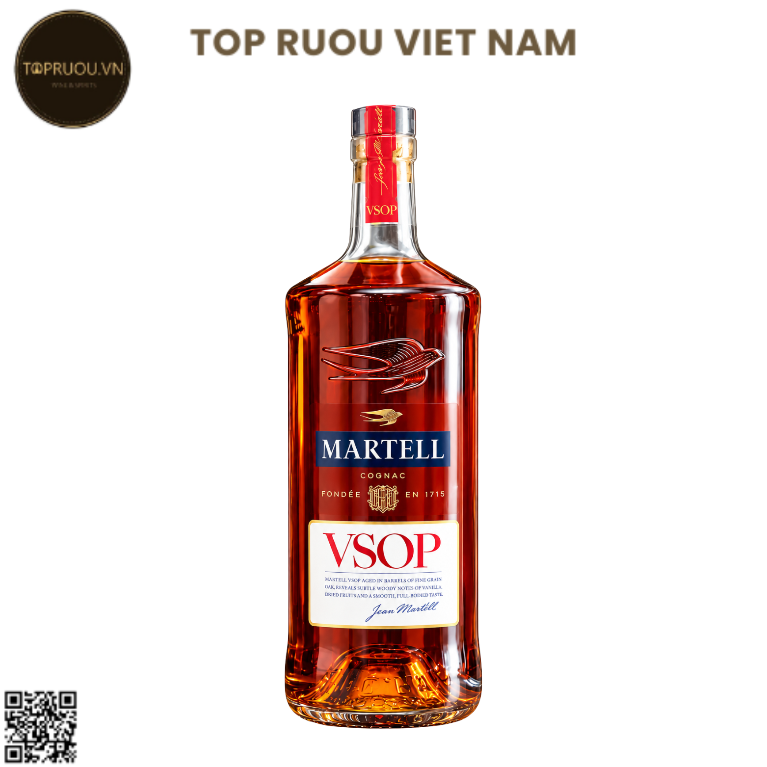 Cognac Martell VSOP - 700ml - 40% - Pháp