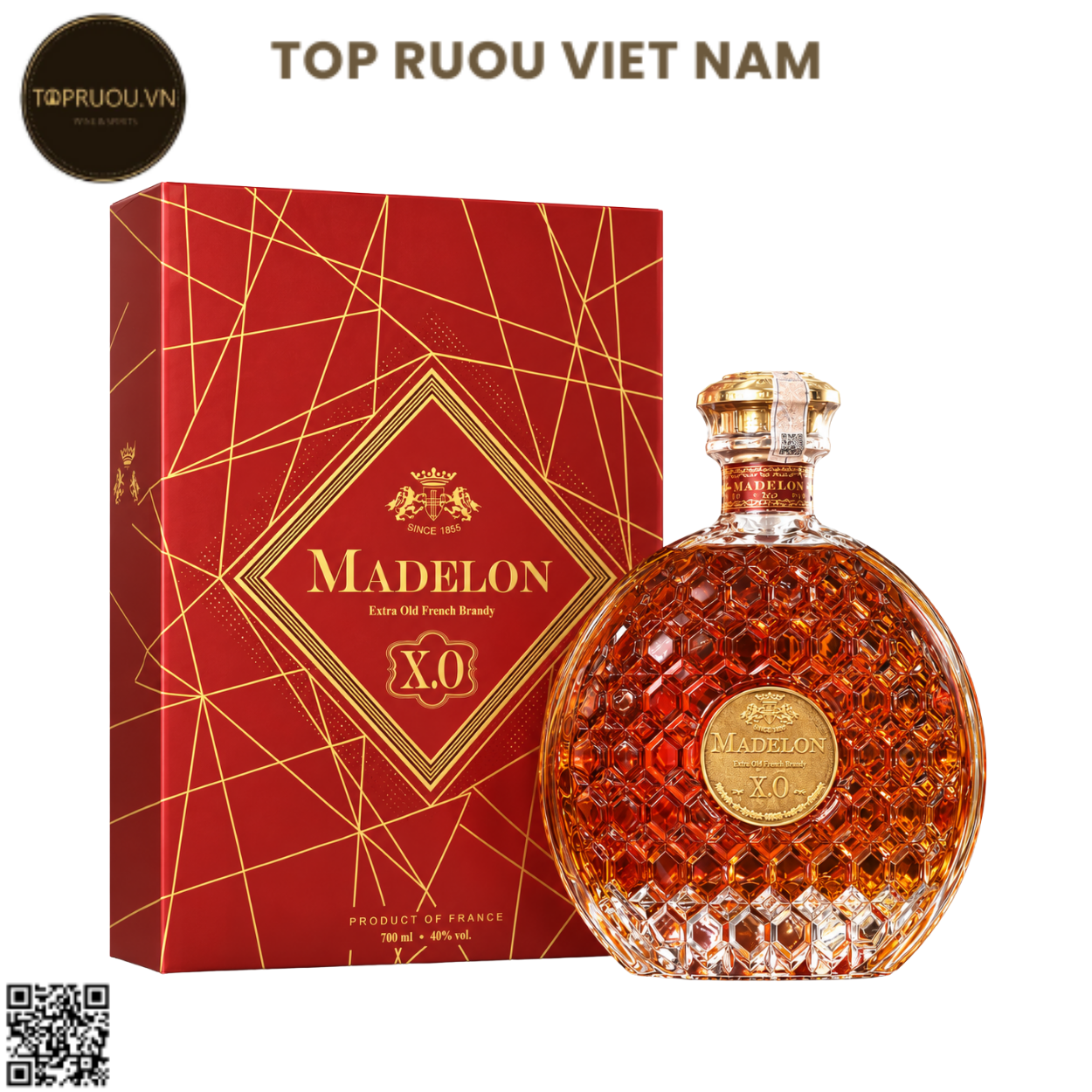 Brandy XO Madelon - 700ml - 40% - Pháp