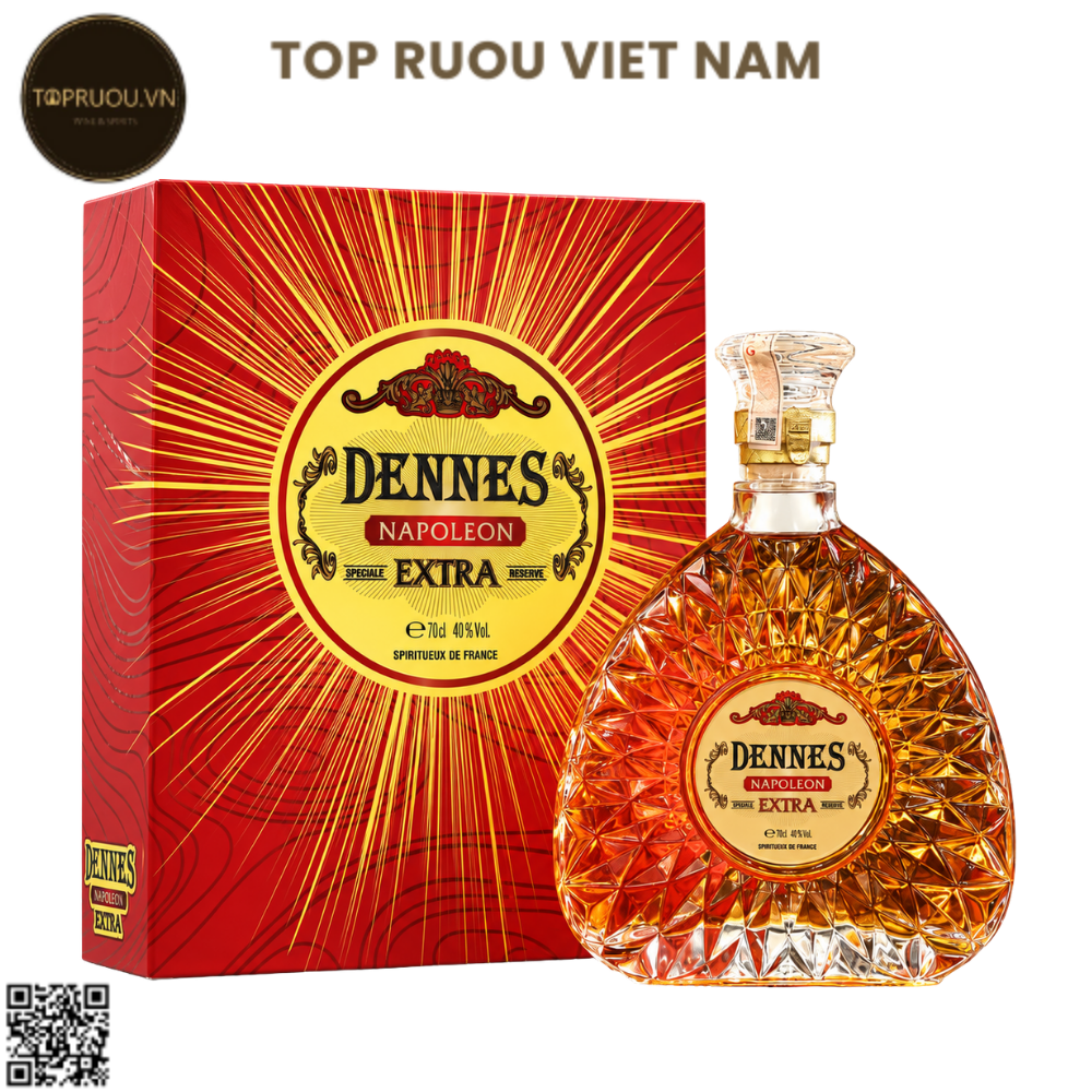 Brandy XO Dennes Napoleon Extra  - 700ml - 40% - Pháp