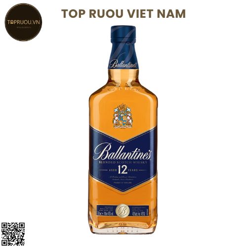 Whisky Ballantine's 12 ( Không hộp) - 700ml - 40% - Scotland