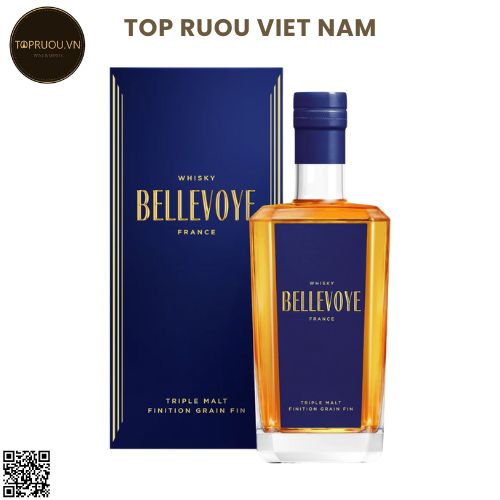 Whisky Bellevoye Finition Grain Fin (Tem Xanh) - 700ml - 40% - Pháp