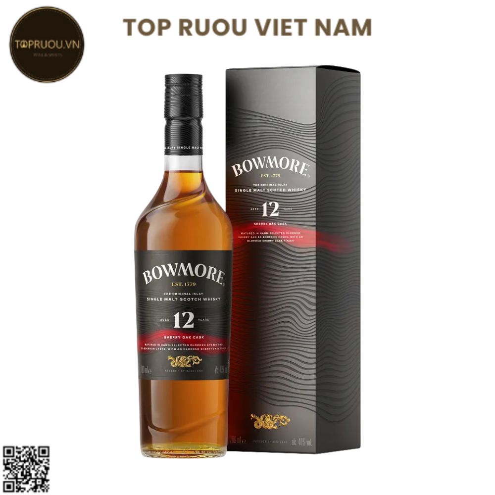 Whisky Bowmore 12 Sherry OAK Cask Single Malt - 700ml - 40% - Scotland