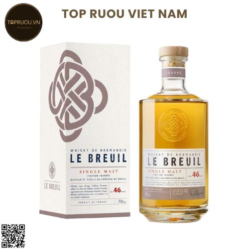 Whisky Breuil Finition Tourbé - 700ml - 46% - Pháp