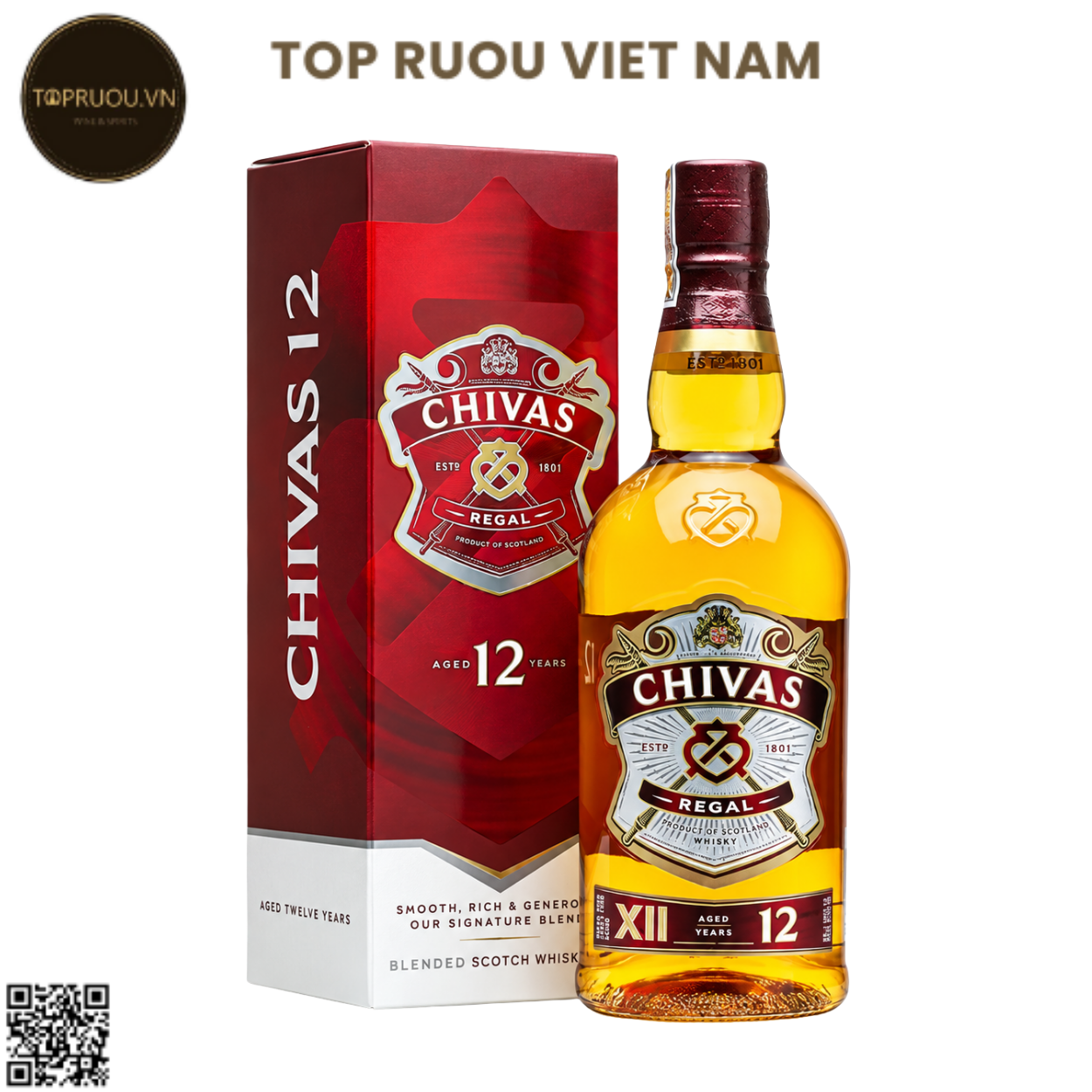 Whisky Chivas Regal 12 - 700ml - 40% - Scotland