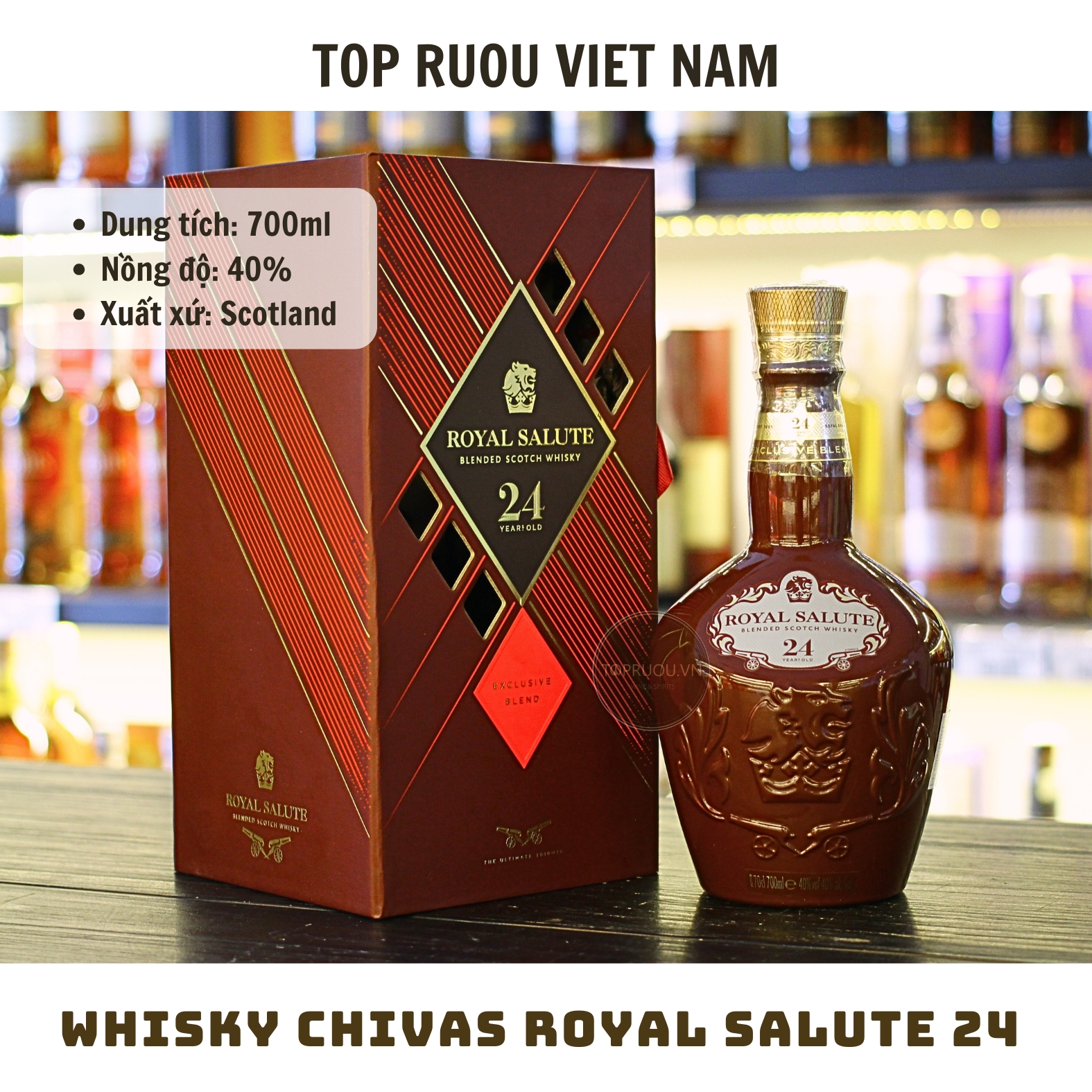 Whisky Chivas Royal Salute 24 - 700ml - 40% - Scotland