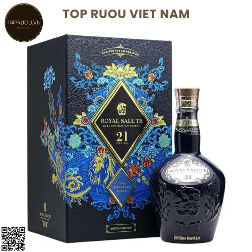 Whisky Chivas Royal Salute 21 Hộp quà F25 (Kèm Túi Giấy Hãng) 700ml - 40% - Scotland