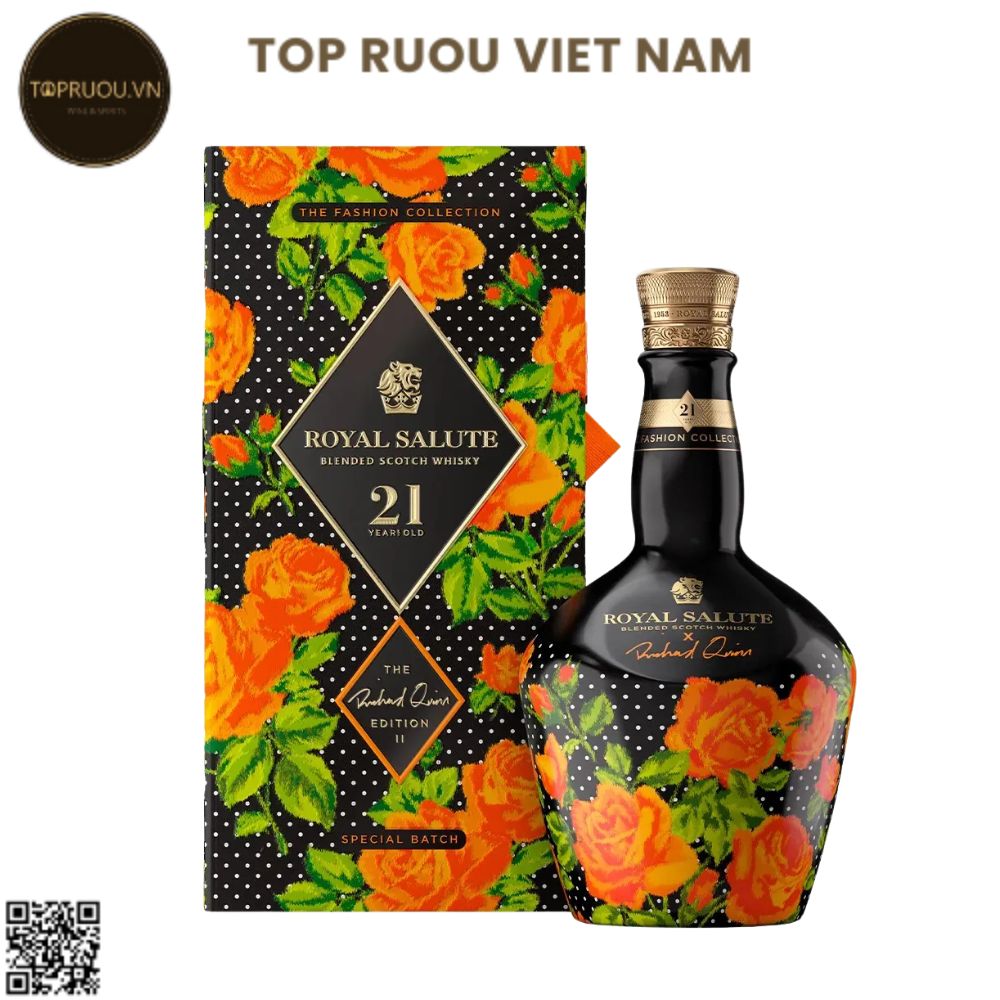 Whisky Chivas Royal Salute 21 Richard Quinn Orange Roses - 700ml - 40% - Scotland