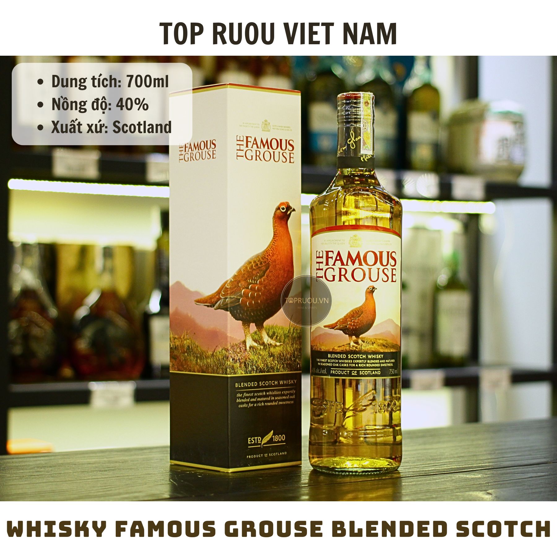 Whisky Famous Grouse - 700ml - 40% - Scotland