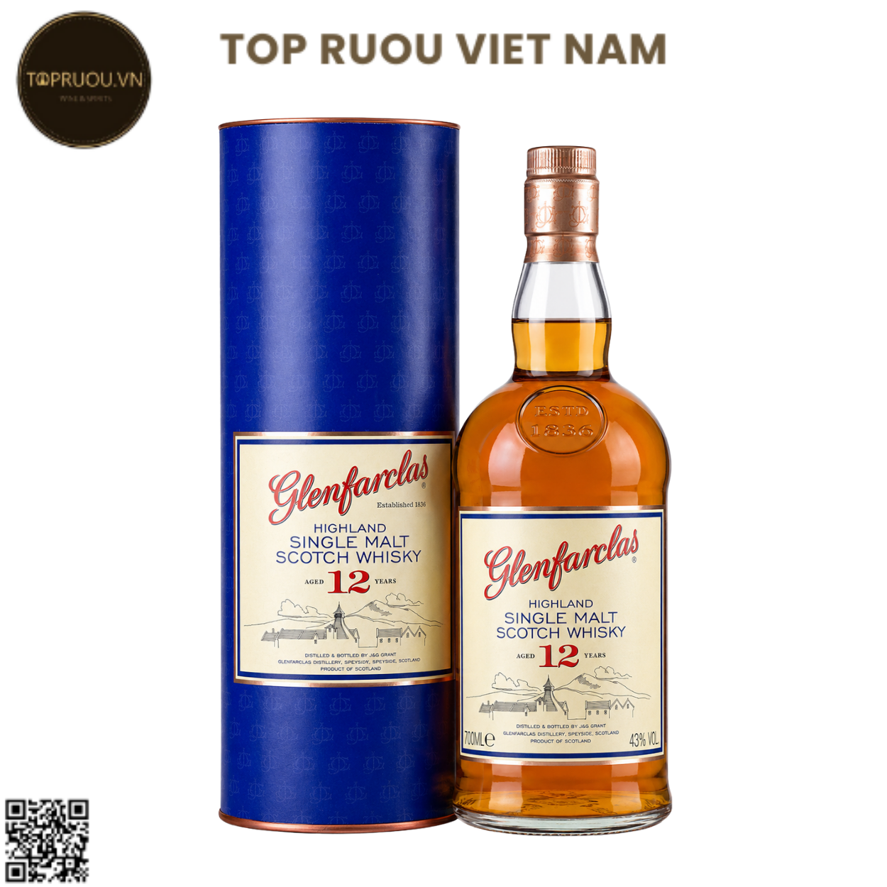 Whisky Glenfarclas 12 Single Malt - 700ml - 43% - Scotland