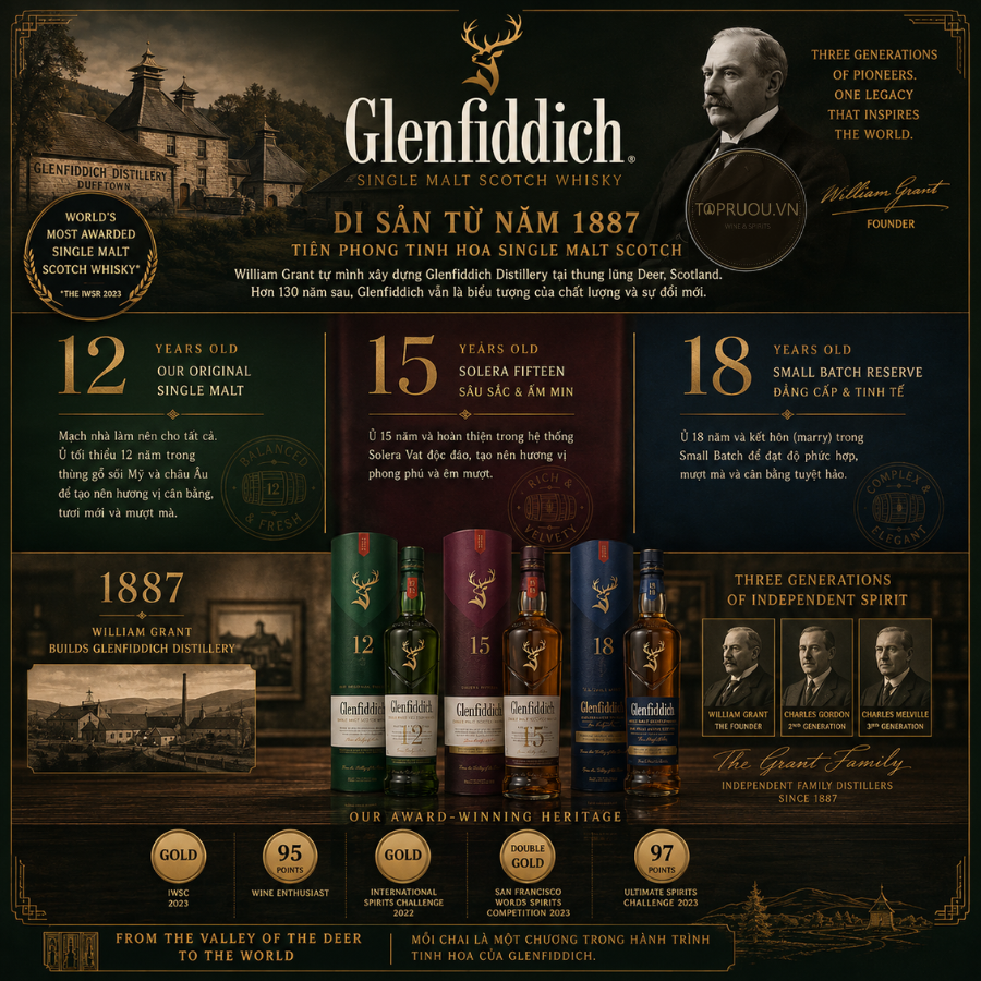 Whisky Glenfiddich 18 Single Malt - 700ml - 40% - Scotland