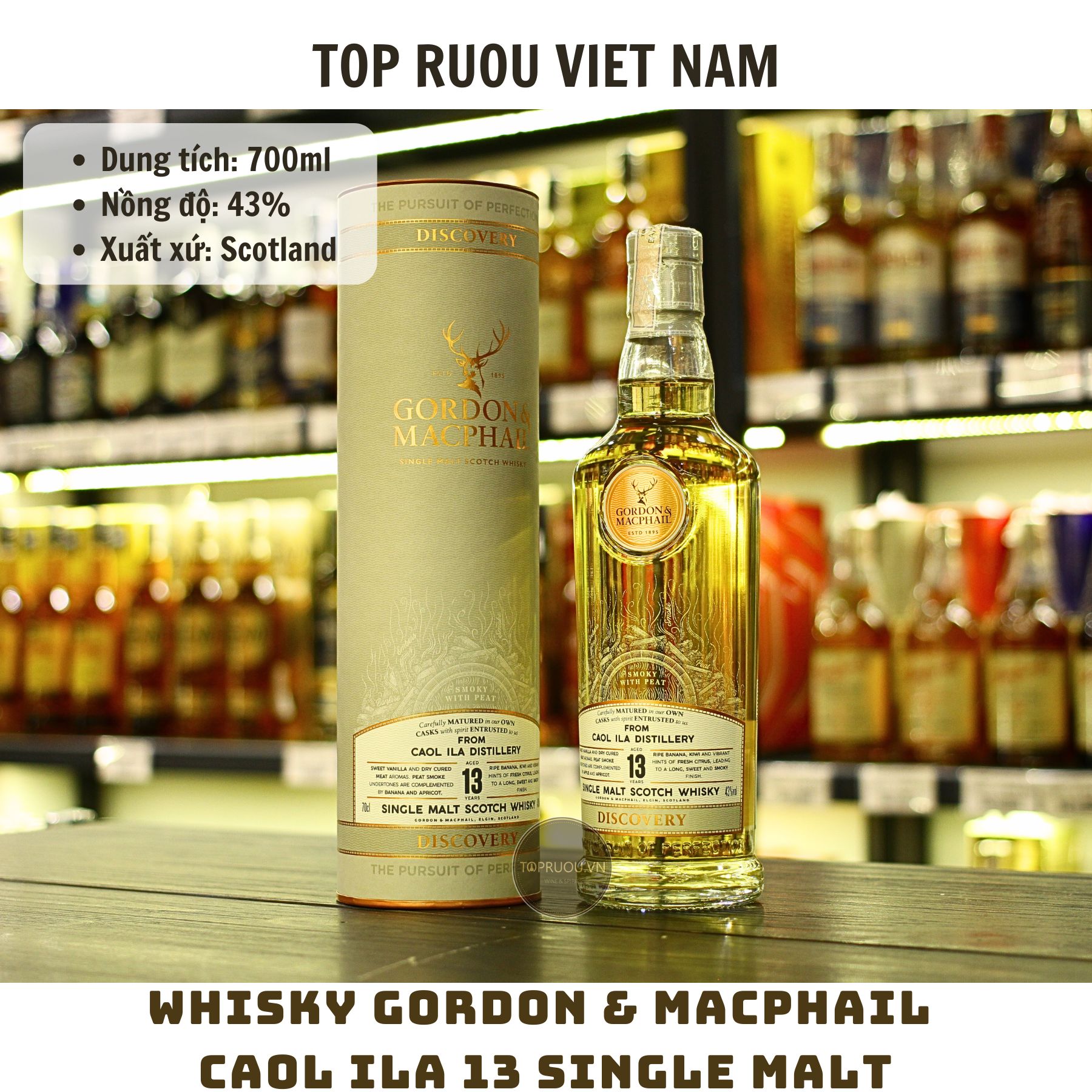 Whisky Gordon & Macphail Caol Ila 13 Single Malt - 700ml - 43% - Scotland