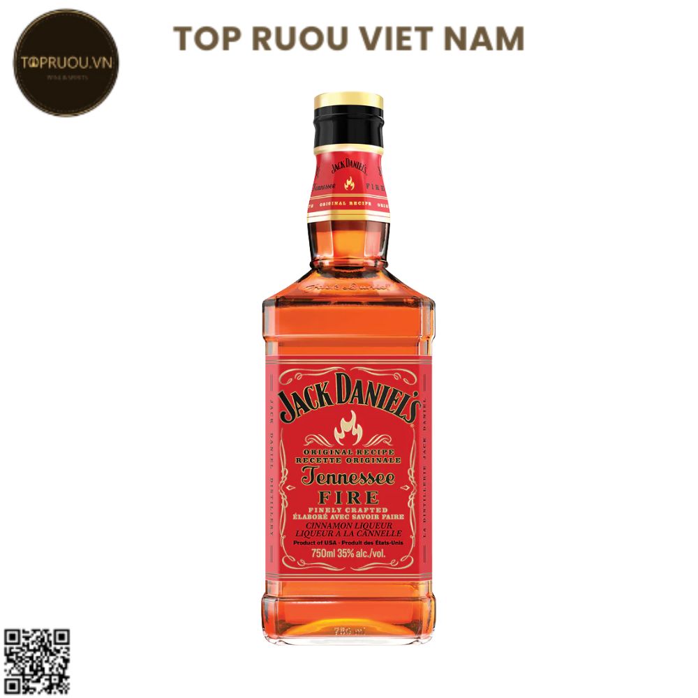 Whisky Jack Daniel's Tennessee Fire - 700ml - 35% -Mỹ