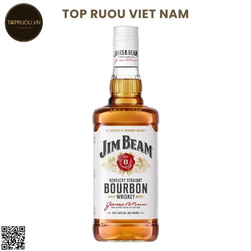 Whisky Jim Beam White Kentucky Straight Bourbon - 700ml - 40% - Mỹ