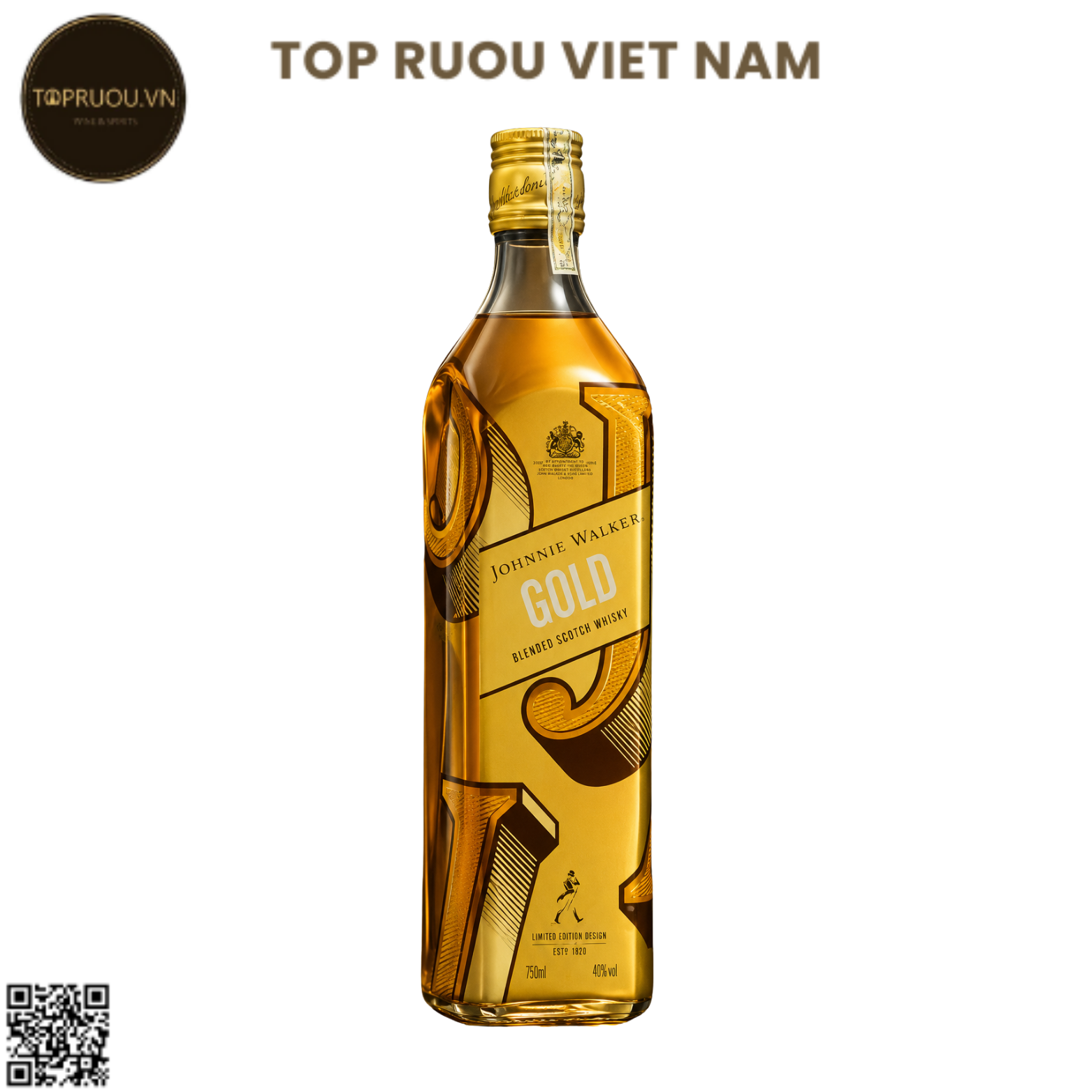 Whisky Johnnie Walker Gold Label Icon - 750ml - 40% - Scotland