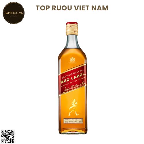 Whisky Johnnie Walker Red Label - 1000ml - Không Hộp - 40% - Scotland