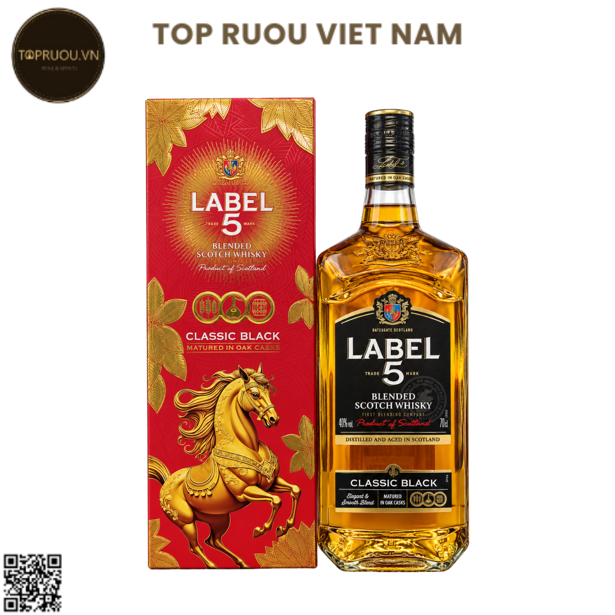 Whisky Label 5 Classic Black - 700ml - 40% - Scotland
