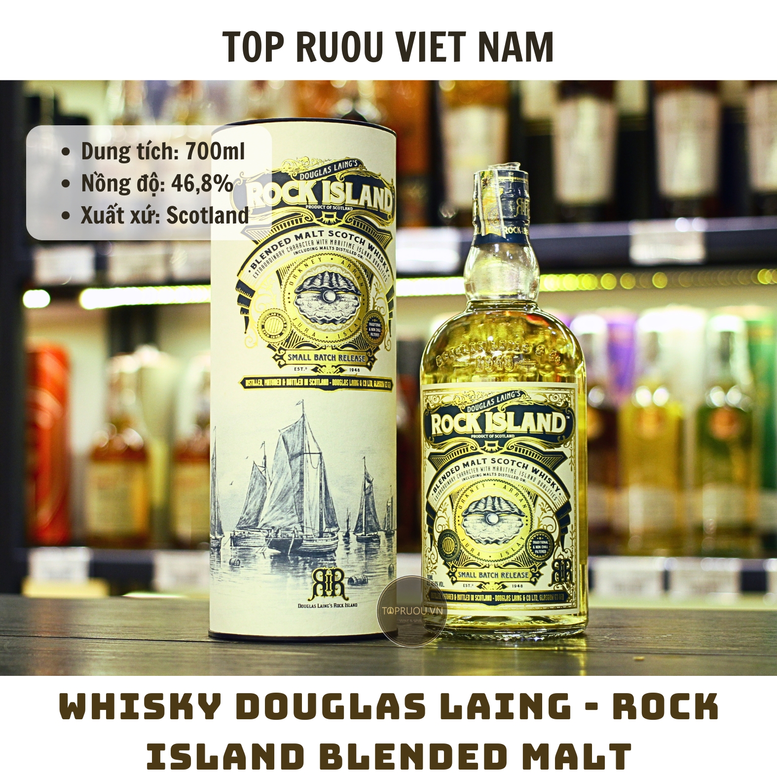 Whisky Douglas Laing - Rock Island Blended Malt - 700ml - 46,8% - Scotland