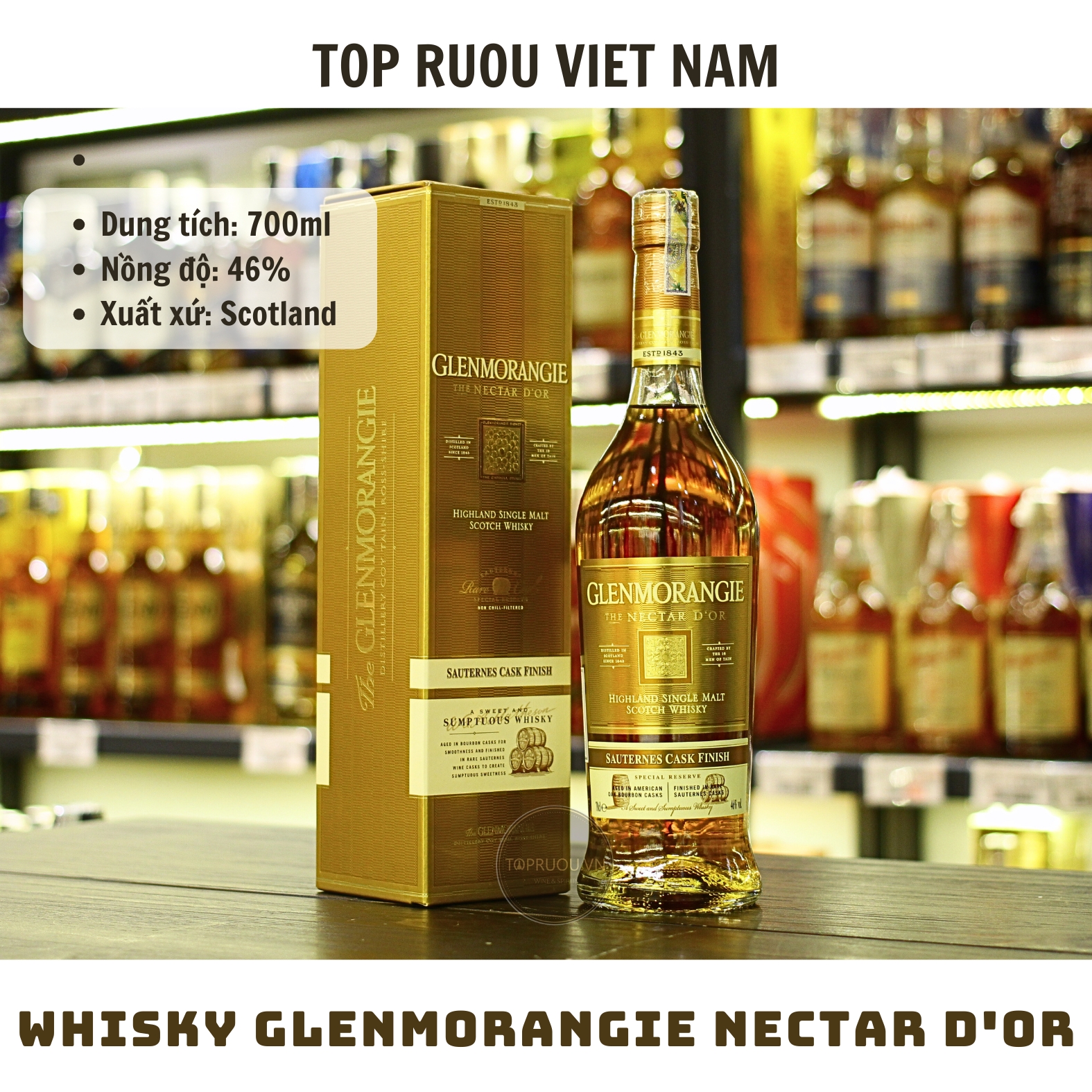 Whisky Glenmorangie Nectar D'or - 700ml - 46% - Scotland