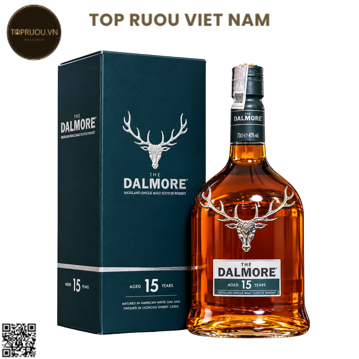 Whisky The Dalmore 15 Single Malt - 700ml - 40% - Scotland
