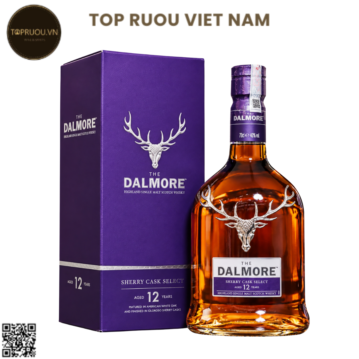 Whisky The Dalmore 12 Sherry Single Malt - 700ml - 43% - Scotland