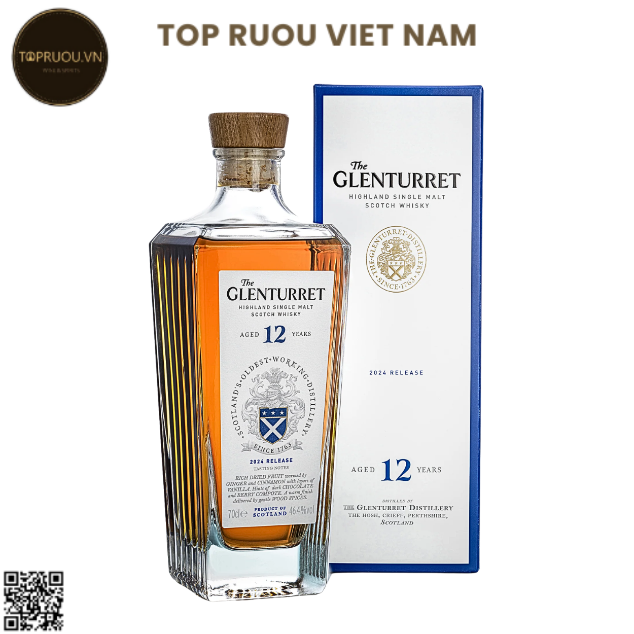 Whisky The Glenturret 12 Years Single Malt - 700ml - 46,4% - Scotland