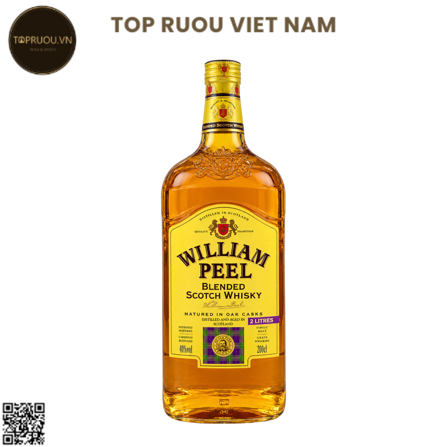 Whisky William Peel Blended Scotch - 2000ml - 40% - Scotland
