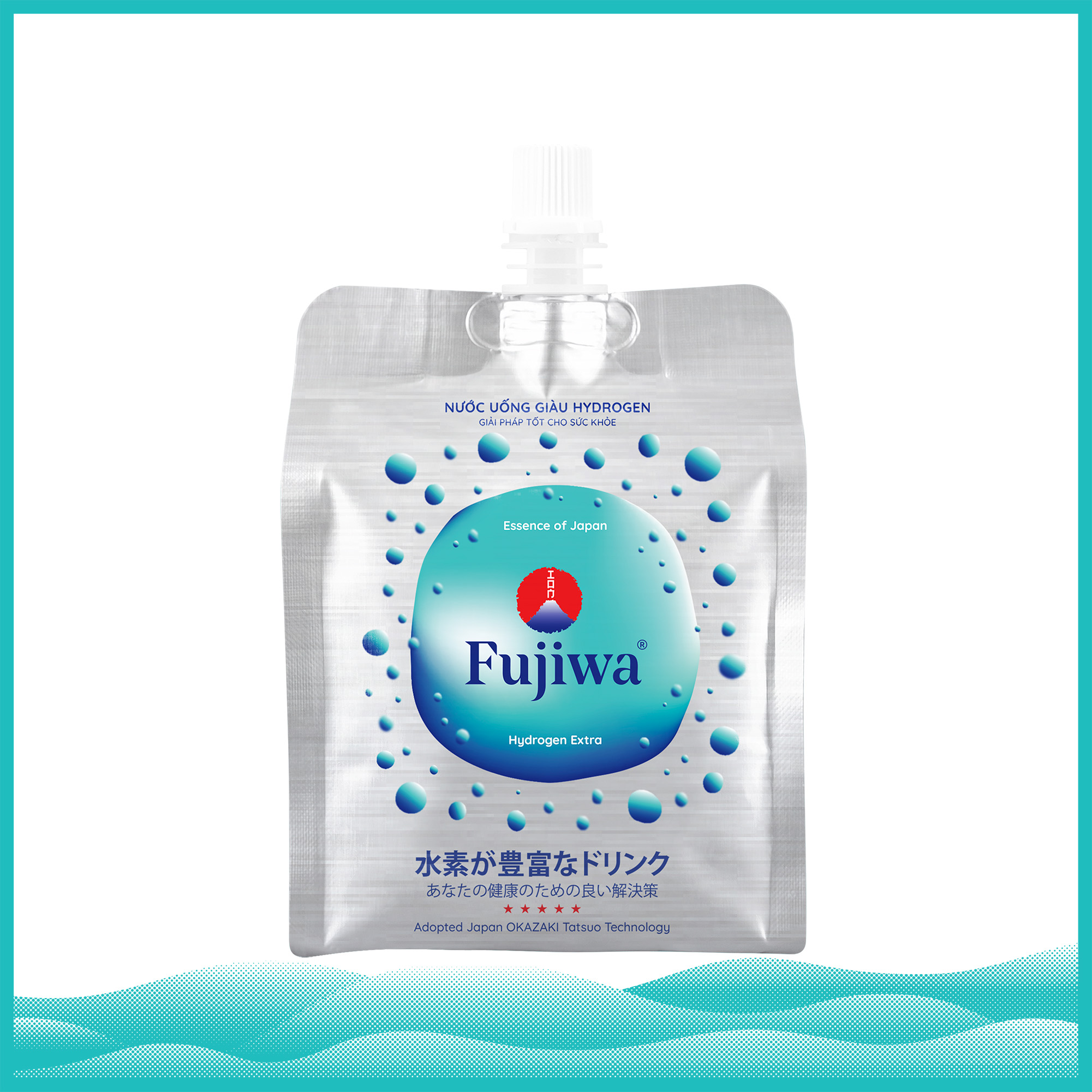 Nước Uống Fujiwa Giàu Hydrogen Cao Cấp - Hộp 12 Túi