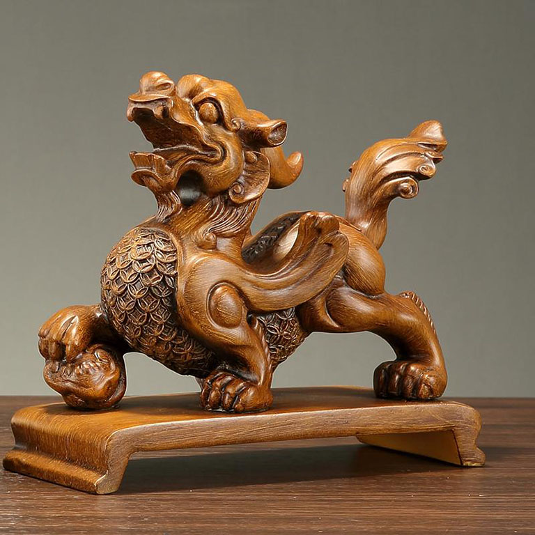 Bộ Tượng Tỳ Hưu Phong Thuỷ Chầu Hũ Vàng  Mã THPT 010