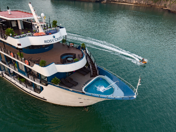 TOUR DU THUYỀN ROSY 2 NGÀY 1 ĐÊM THĂM VỊNH 5 SAO