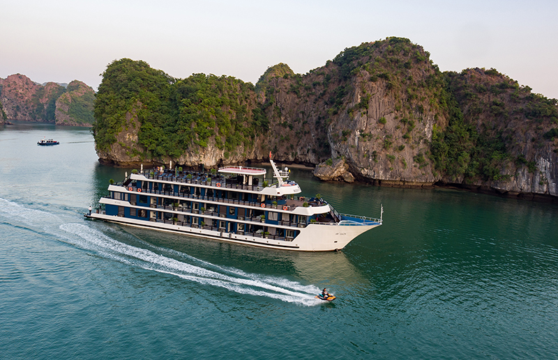 TOUR DU THUYỀN ROSY 2 NGÀY 1 ĐÊM THĂM VỊNH 5 SAO