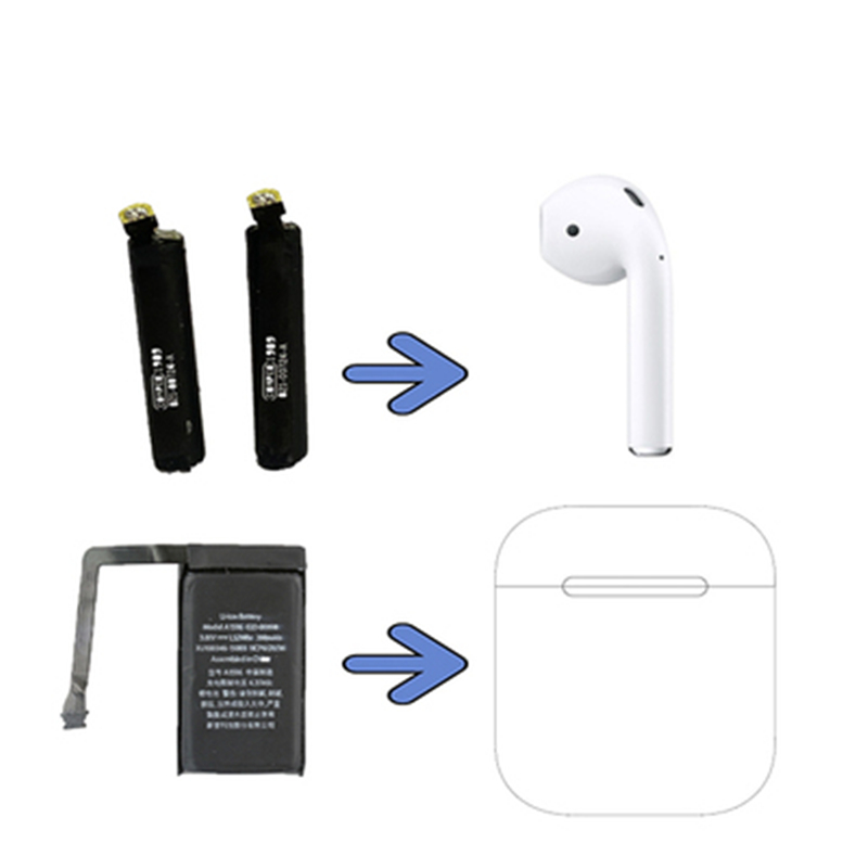 Wireless Earphones Apple Airpods Battery Mah Pin Airpod Linh Kiện