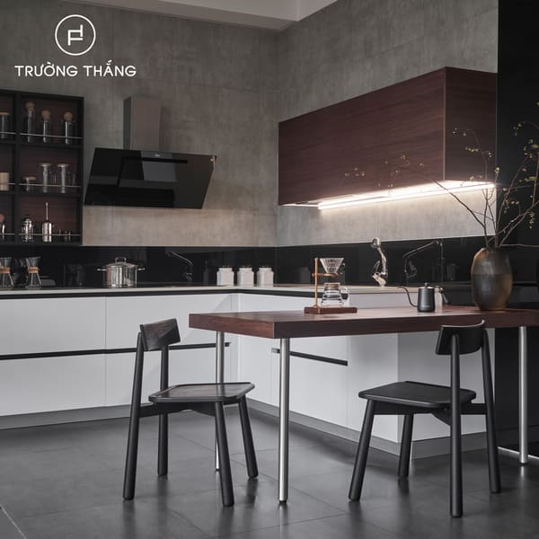 Tham Khảo 4 Mẫu Tủ Bếp Gỗ Tự Nhiên 2023