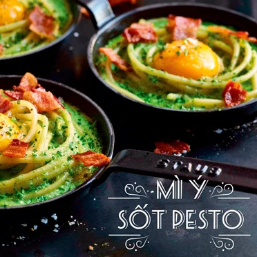 Cách làm mỳ Ý sốt Pesto đơn giản, chuẩn vị!