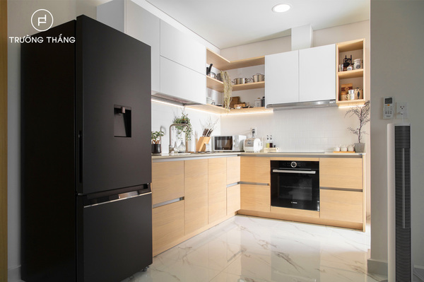 Hình ảnh hoàn thiện của công trình Tủ bếp Asiana Capella Q6