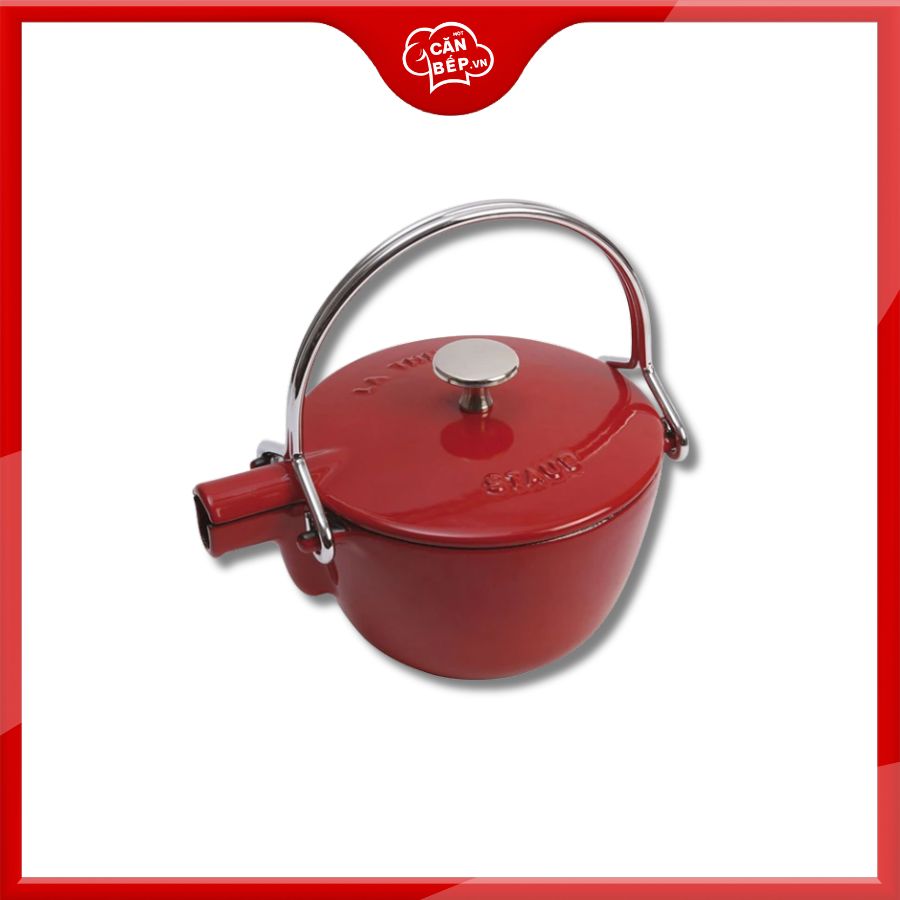 Ấm trà STAUB màu đỏ cherry 1L