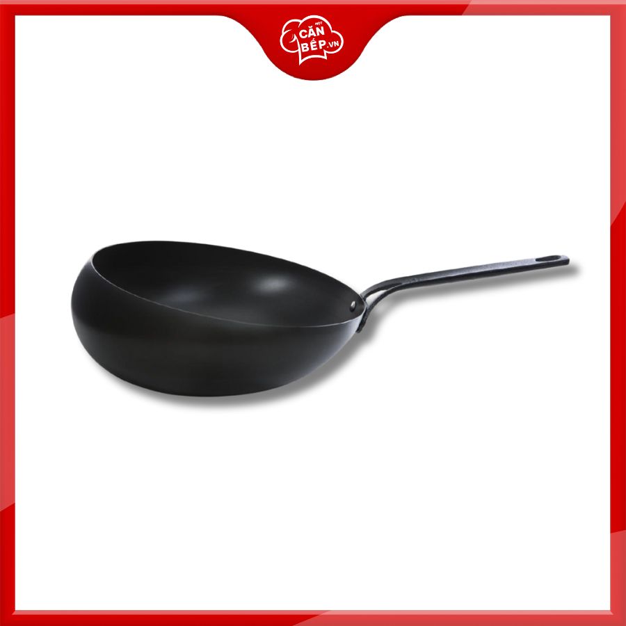Chảo Wok thép Carbon sâu lòng BK 30cm