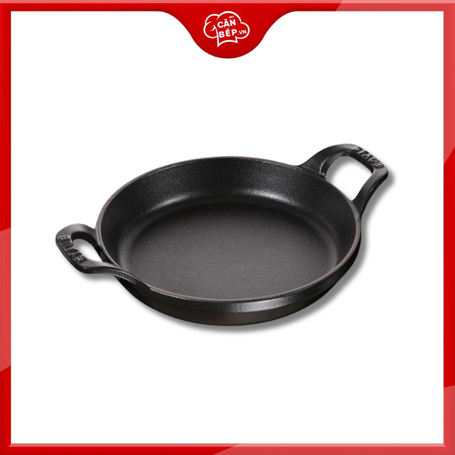 Khay gang tròn STAUB màu đen