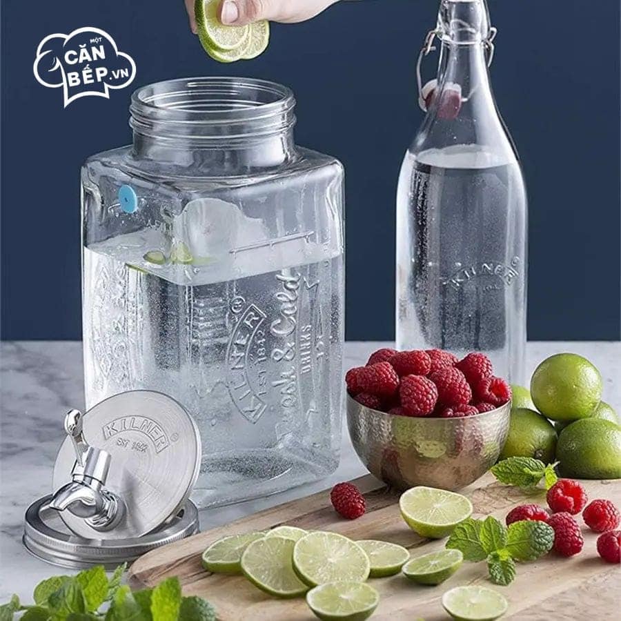 Lưu ý vệ sinh và sử dụng Bình nước thuỷ tinh Kilner Fridge