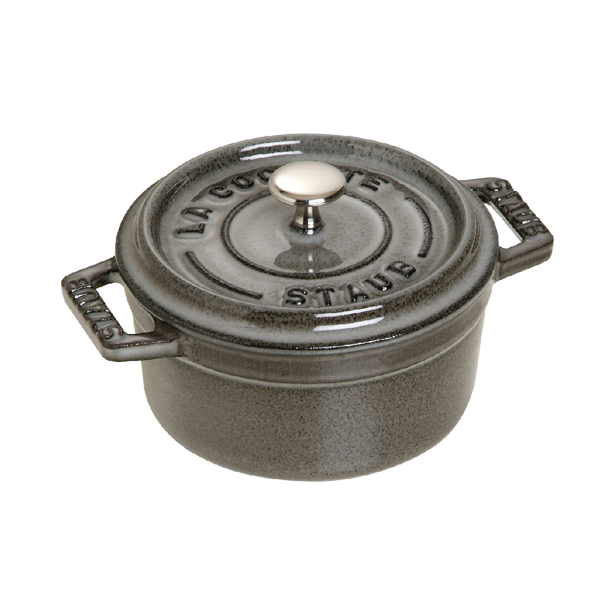 Nồi gang tròn STAUB - Màu xám