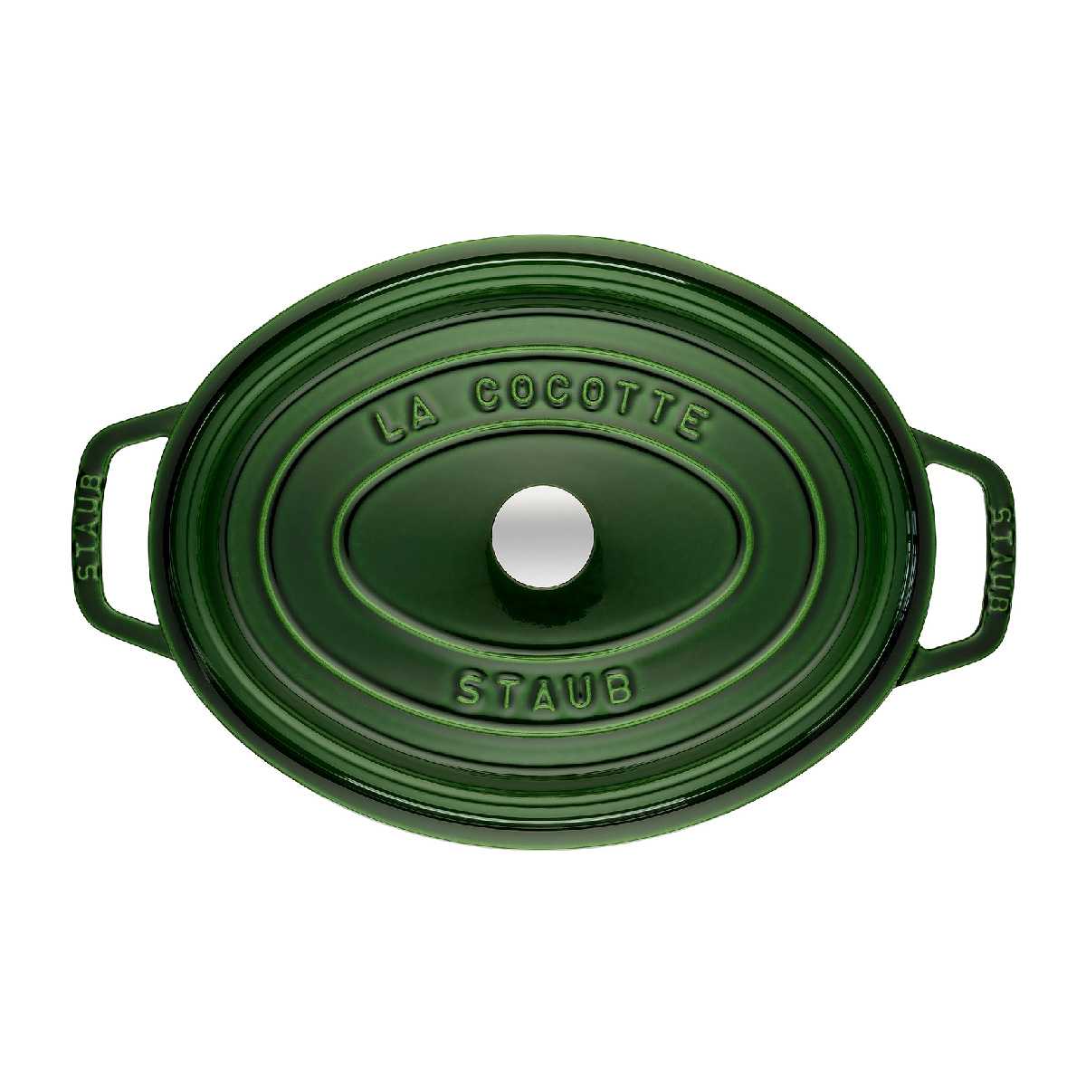 Nồi gang oval STAUB - Màu xanh rêu - 33cm - 6.7L