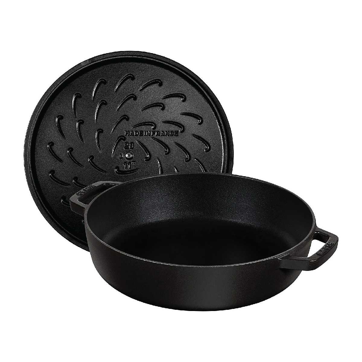 Chảo gang Chistera STAUB - Màu đen - 24cm - 2.6L