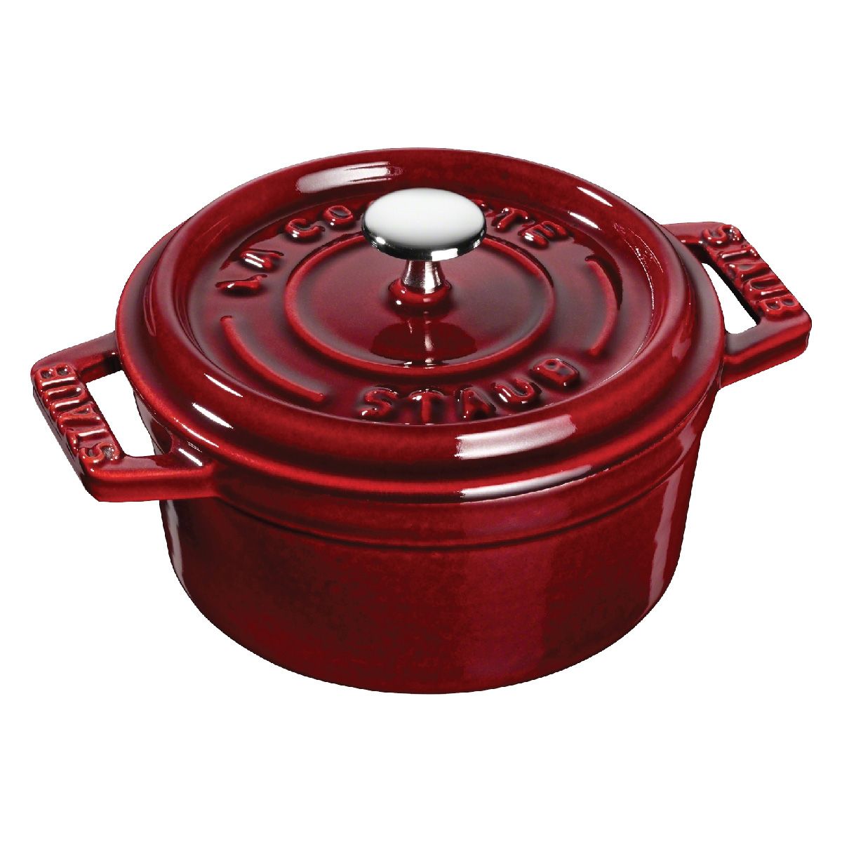 Nồi gang tròn Staub - Màu đỏ lựu