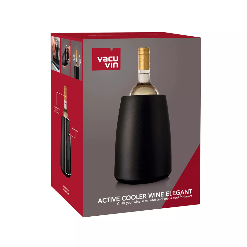 Bình giữ mát rượu Vacu Vin - Màu đen - 21cm