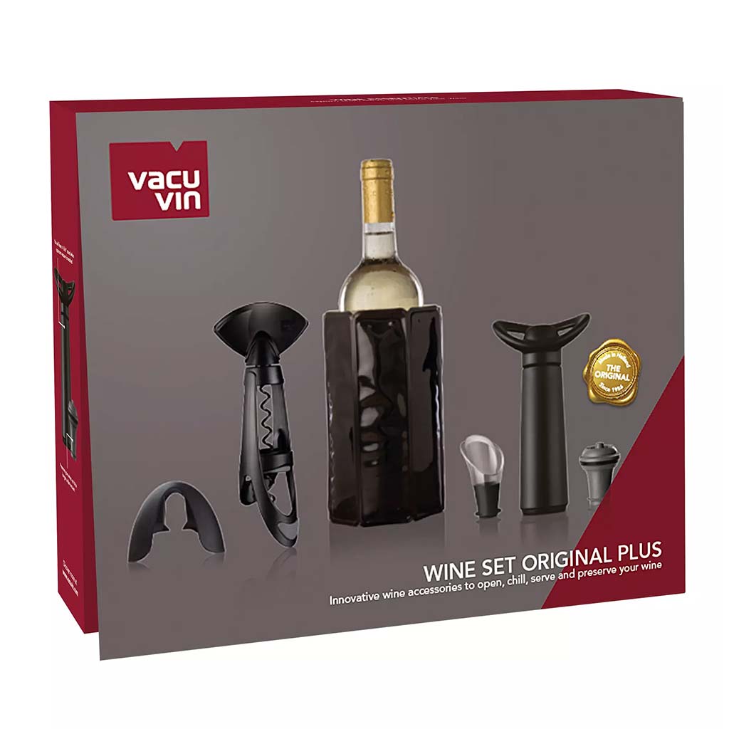 Bộ phụ kiện rượu Vacu Vin Original Plus - 6 món